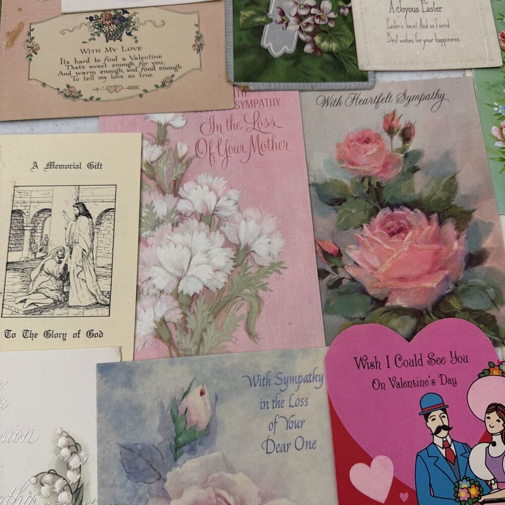 Vtg Lot USED All-Occasion Novelty Greeting Cards Junk Journal Scrapbooking - Picture 15 of 16